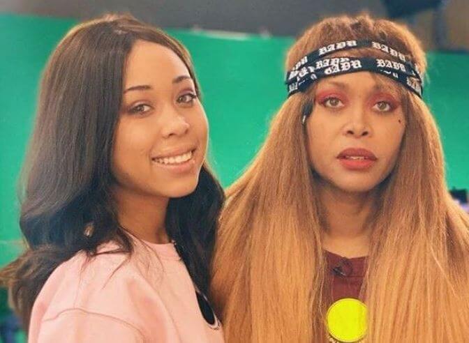 Puma Sabti Curry with her mother Erykah Badu.